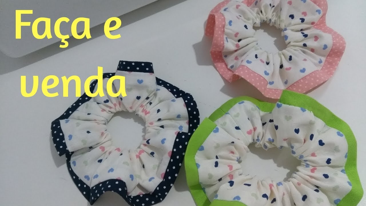 Como fazer Xuxinha - elástico de cabelo (scrunchie)