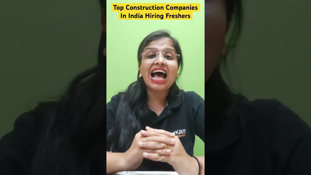Top Construction Companies In India Hiring Freshers #byjusgate #construction #shorts