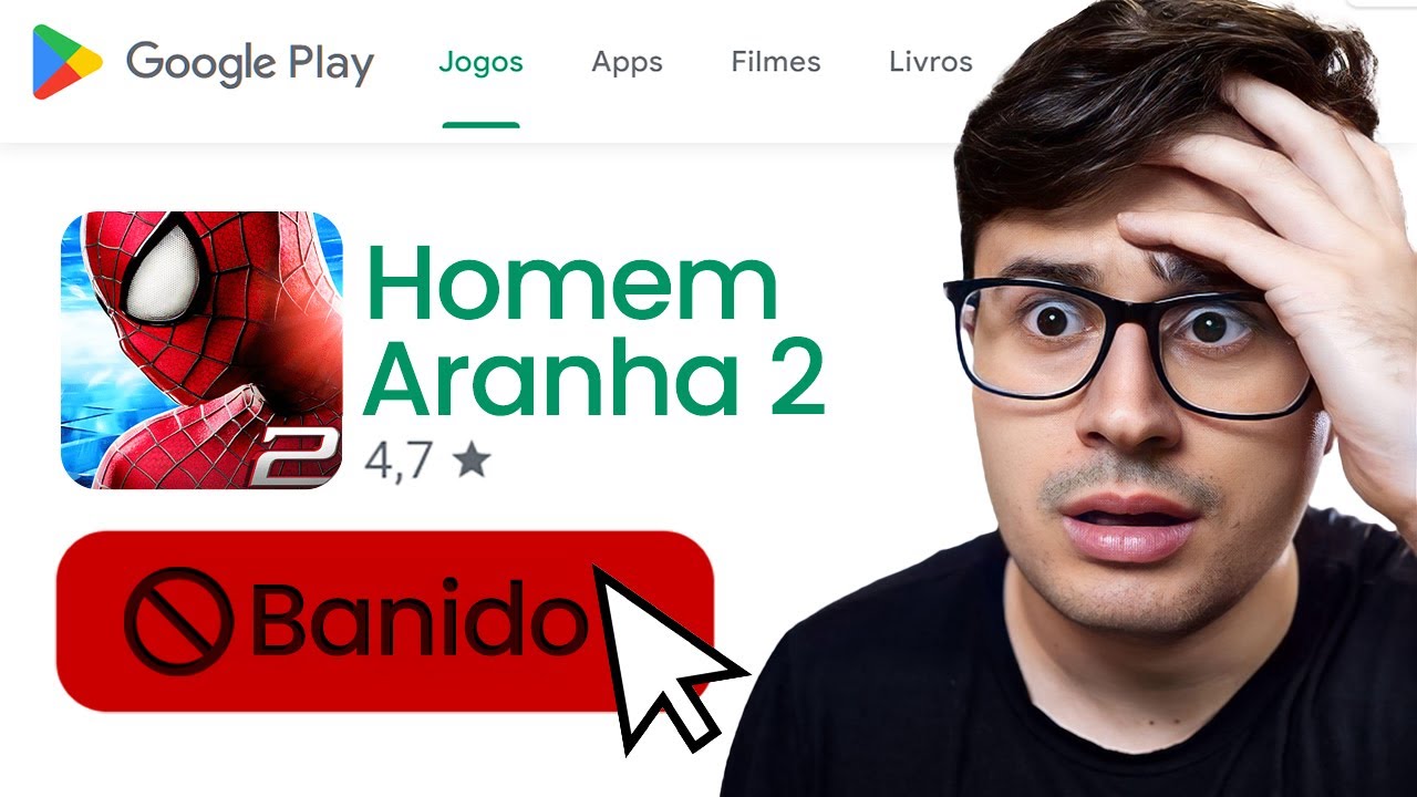 Eu BAIXEI o JOGO BANIDO do SPIDER MAN 2 da PLAY STORE