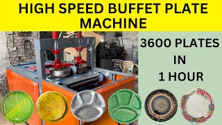 High Speed Buffet Plate Making Machine | Paper Plate Making Machine | Paper Plate Manufacturer