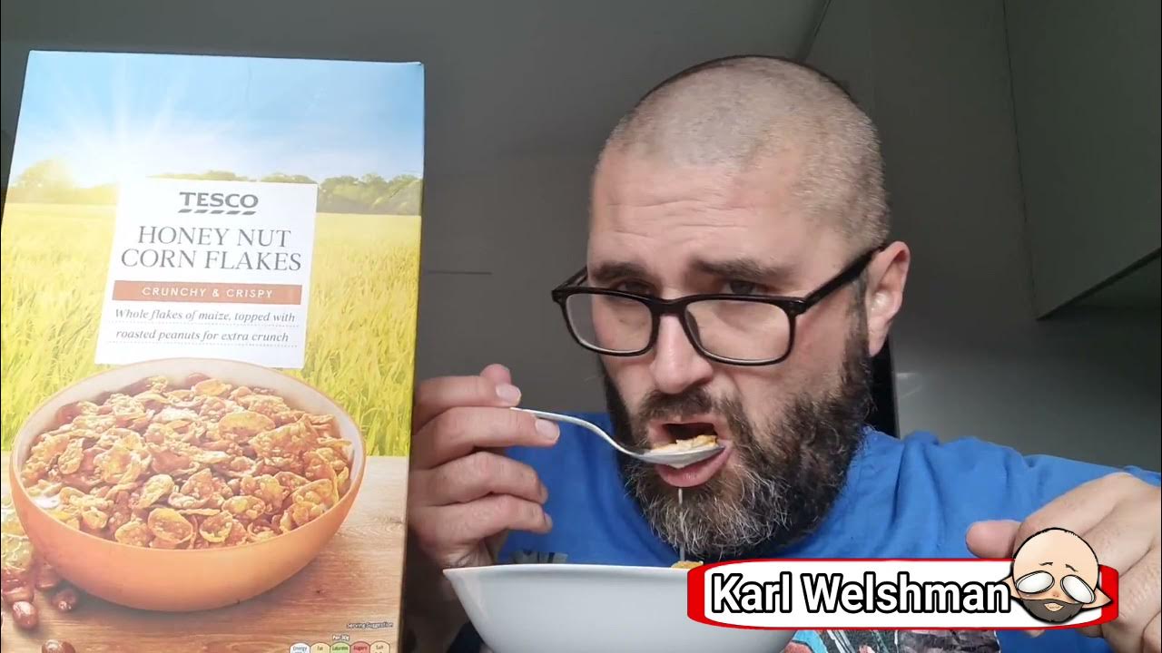 Tesco Honey Nut Corn Flakes Cereal review 