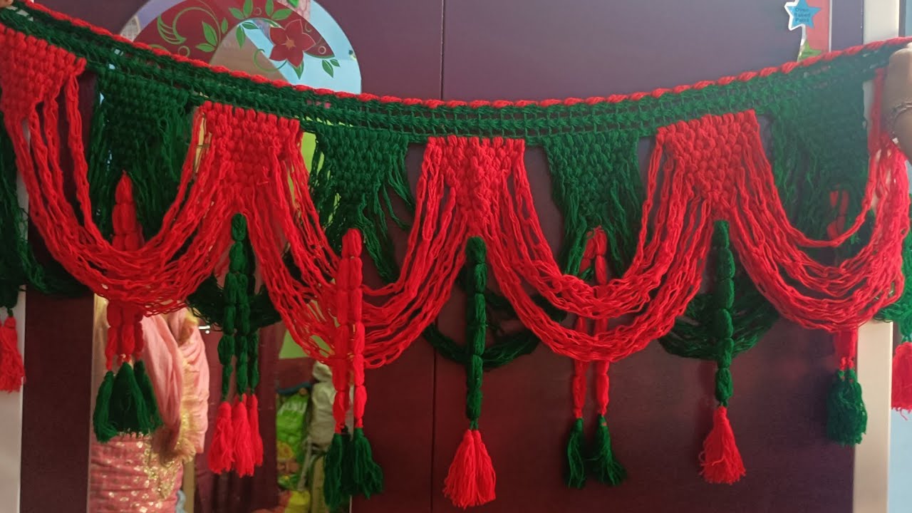 Gate ka design,angur wala gate parda, woolen crochet pattern, woolen ...