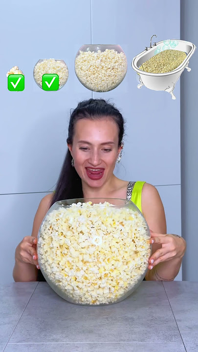 From Small To Really Giant Pop Corn #katebrush #funny #shorts