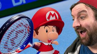 Teaching Baby Mario How to Play Tennis in Mario Tennis Fever