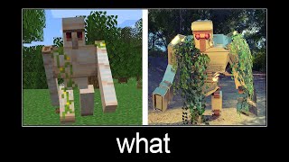 Minecraft wait what meme part 172 (realistic golem)