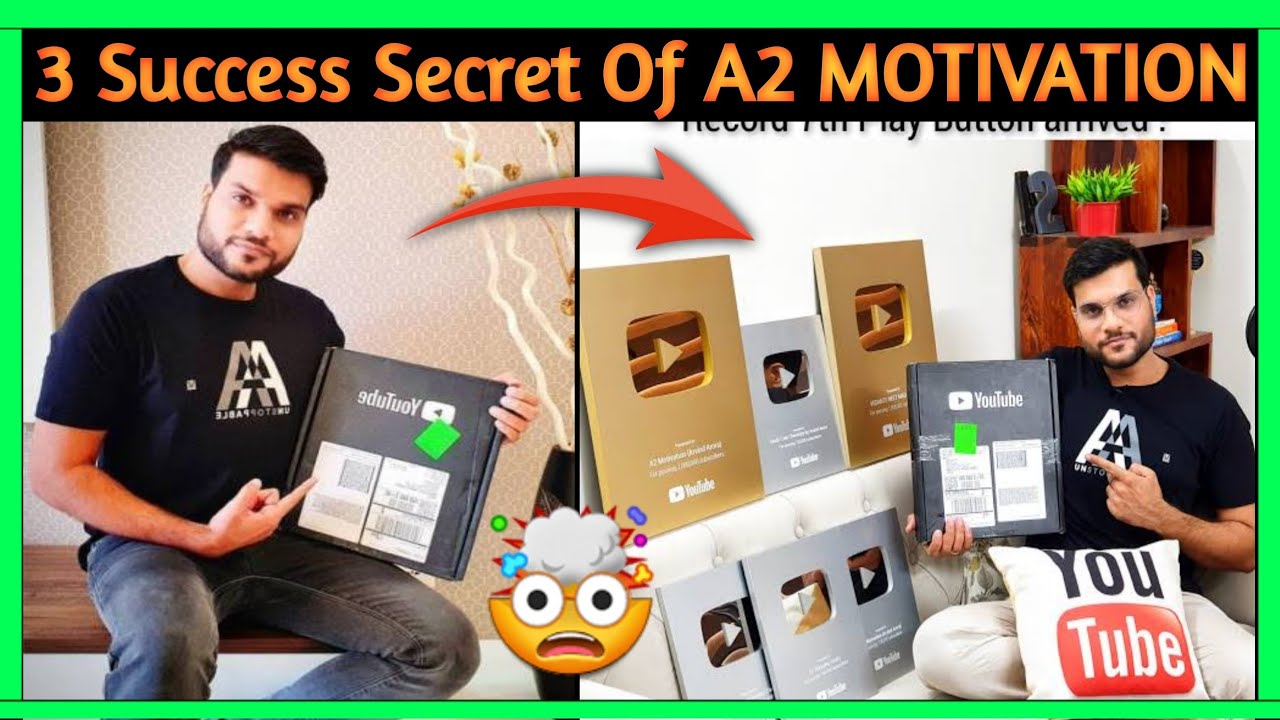 🤑 3 Success Secret  Of @A2MOTIVATION / Why A2MOTIVATION Channel Grow So Fast  / 