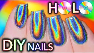 100% PURE HOLO (holographic) NAILS! GEL and NO-GEL POLISH!!