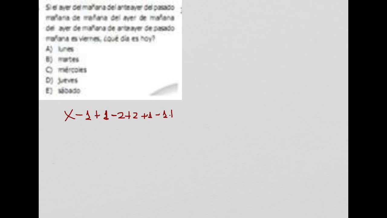 Problema de razonamiento lógico, días, relación de tiempo, mañana, pasado, ayer ayers rock australia
