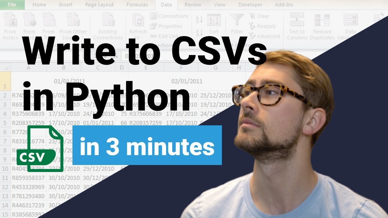 Python Tutorial - How To Read And Write To Csv Files [2020]