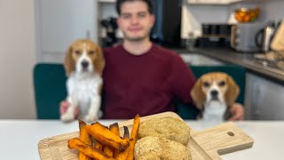 COOKING WITH BEAGLES | Chicken Nuggets + Fries