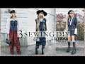 I MADE 3 PLAID SEWING DIY FOR FALL IN 12 HOURS | SKIRT, DRESS, PANTS