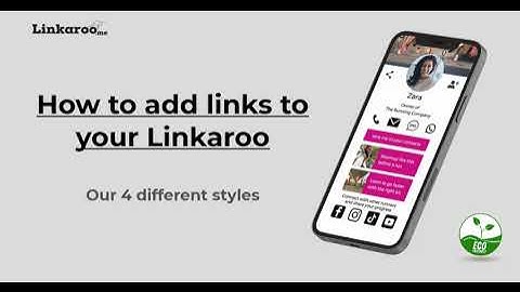 How to create a link on your digital business card on Linkaroo