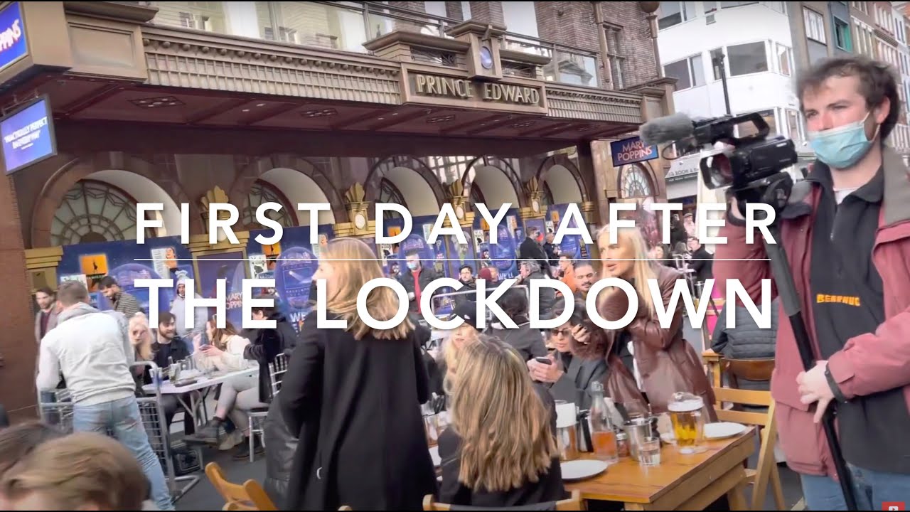 The First Day After The Lockdown in Soho London on Old Compton Road - Easing Restrictions