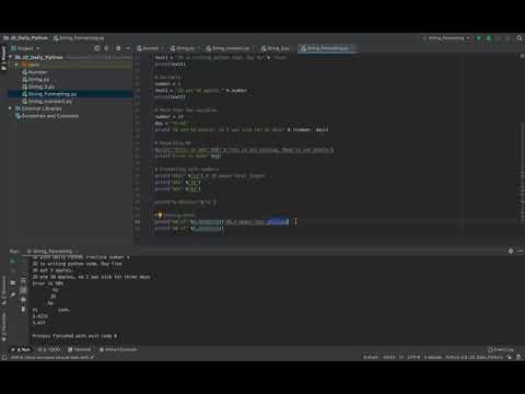 JD with Daily Python practice (Formatting Floating-point)