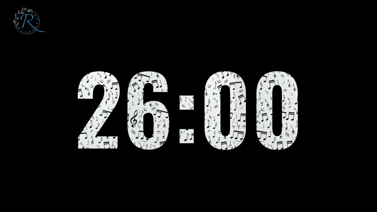 26 Minutes Countdown Timer + Alarm 🔔 (Black screen) - YouTube