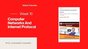 Computer Networks and Internet Protocol Nptel Week 10