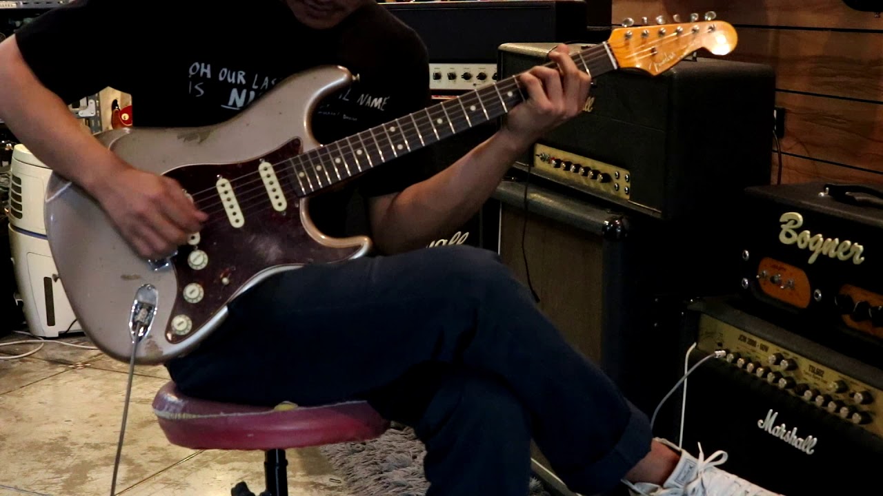 Review Fender Custom Shop 1962 Heavy Relic Shoreline Gold 2019 Handwound PU By Fusion Music