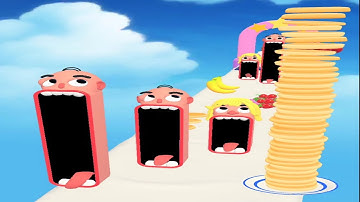 PANCAKE RUN👅👅 - All Levels GameplayWalkthrough Android, iOS v.2