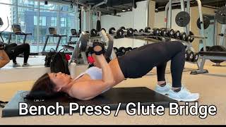 BENCH PRESS GLUTE BRIDGE