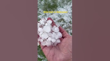 SURVIVING a Wild Hailstorm in Nebraska! #storm #hail #tornado #weather #ice #thunderstorm #wild