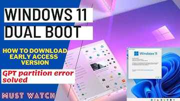 How to DUAL BOOT windows 10 and 11 | Windows 11 installation | [GPT  error solved]