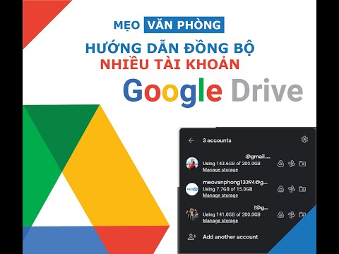 Video: Google Drive có thể đồng bộ hóa nhiều tài khoản không?