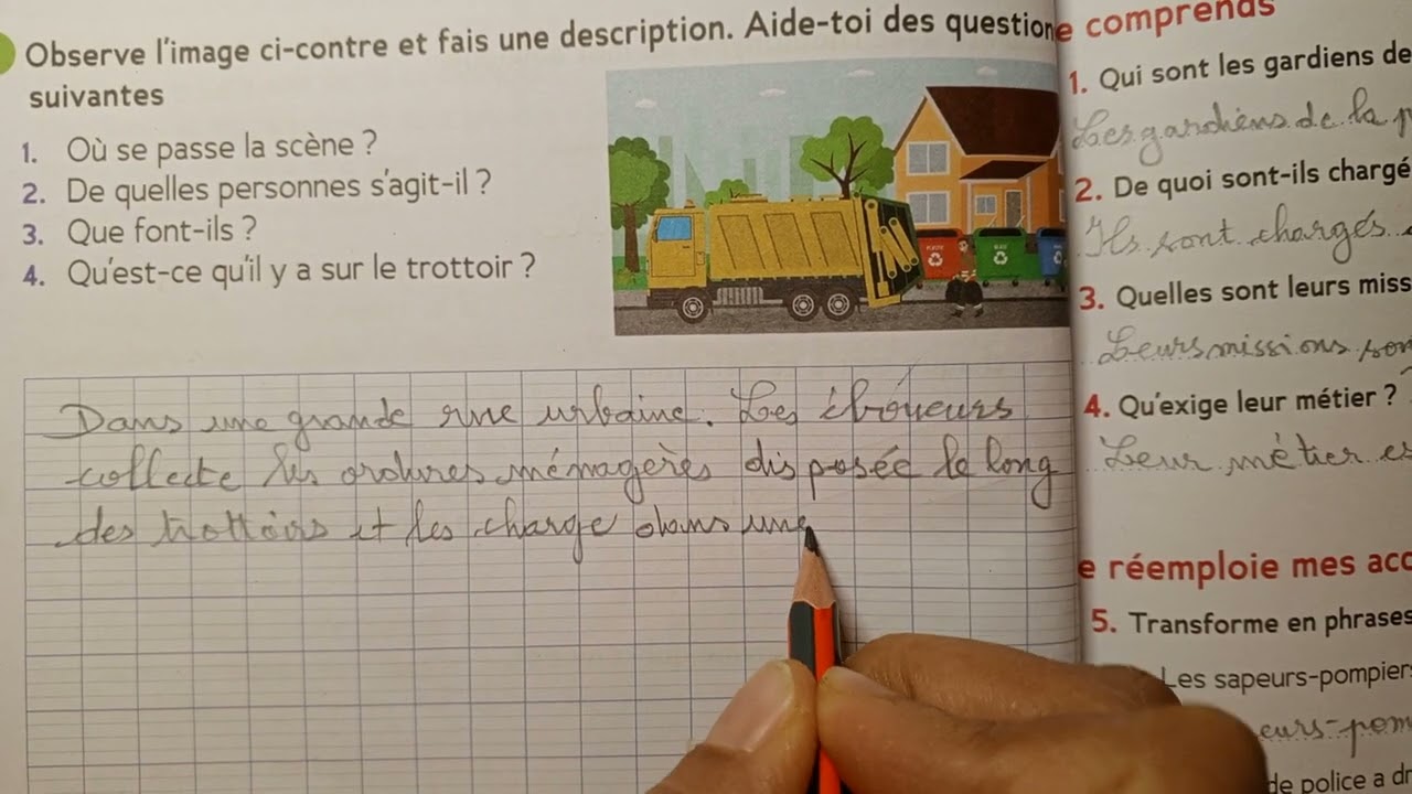 CE 2 : Production d' écrit : Écrire à partir d' une image page 46 c.d' activités Le trésor des mots