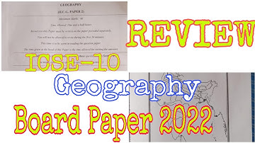 ICSE GEOGRAPHY Semester 2 Answer Key | Icse Semester 2 question paper solution#icse #geography #2022