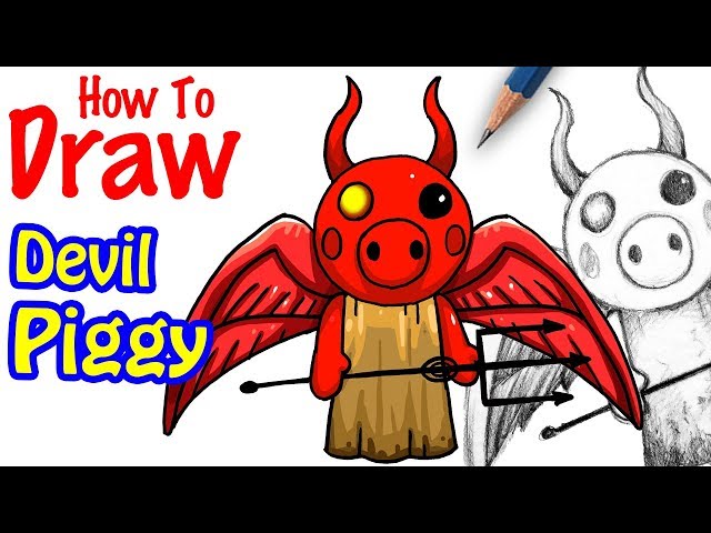 How to Draw Piggy Roblox Characters : Step-by-Step Drawings for