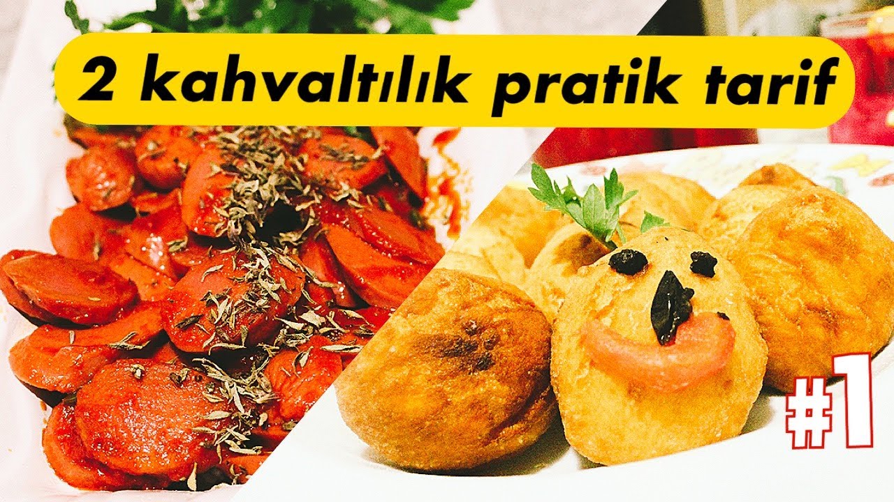 Pofuduk Pişi ve soslu sosis,pratik yemek tarifleri