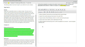 AA Revision September/December 2020 Section B Question 3 - ACCA Audit and Assurance AA Revision