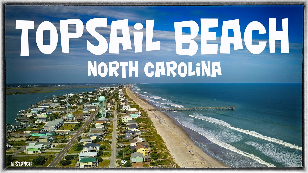 Topsail Beach NC (DJI Mavic Pro Footage) Beautiful Beach close to