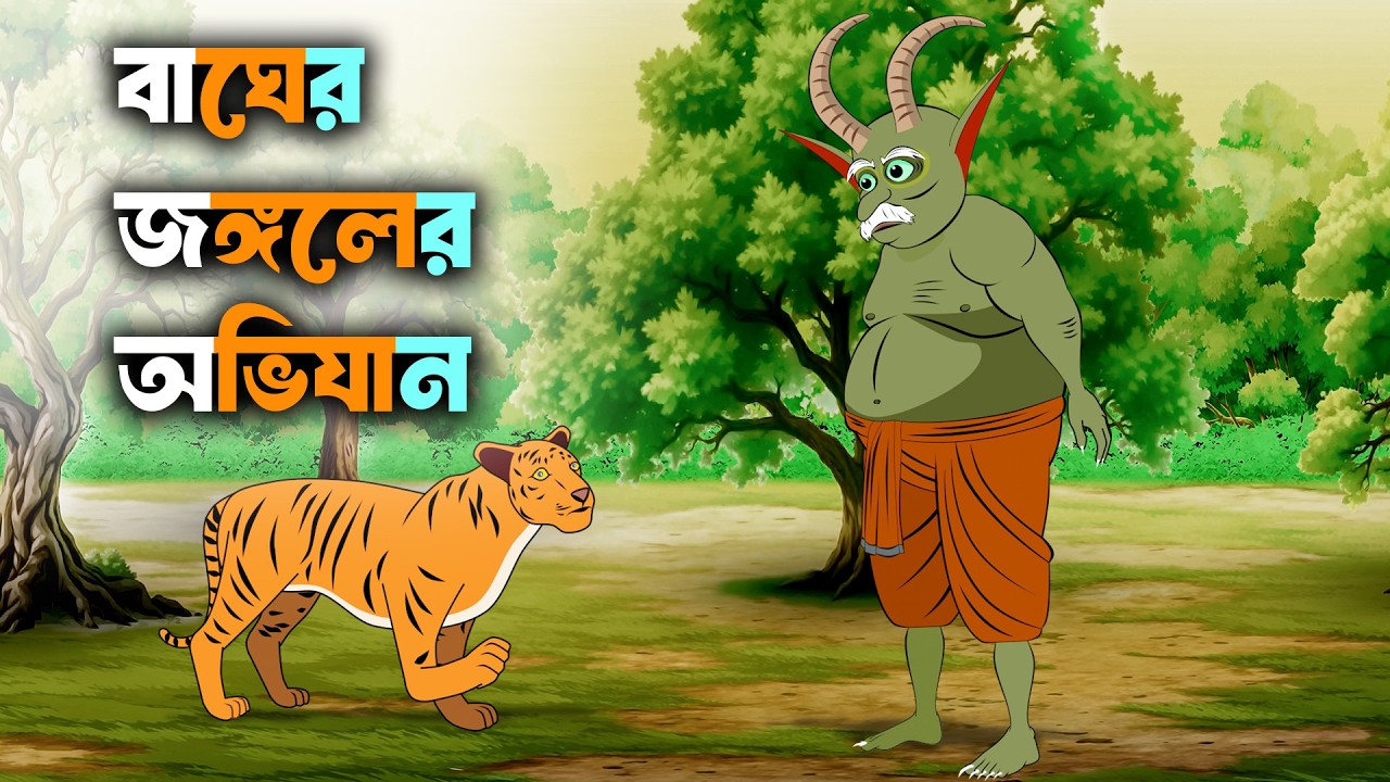 বাঘের জঙ্গলের অভিযান ও মহান হরিণের সততা | Bengali Moral Story | Bangla ...