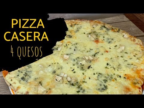 Video: Pizza De Queso En Costra Fina