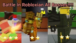 Battle In Robloxian (All Bosses In-Dev)