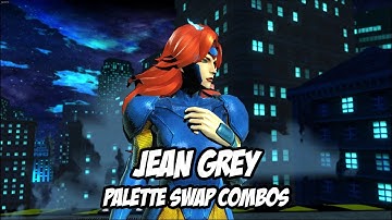 UMvC3 Palette Swap - Jean Grey Combo Video (mod by tabs)