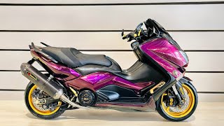 Yamaha Tmax ironmax 530 Abs ปี16 โช้คหัวกลับสีทอง กุณแจรีโมทคีย์เลส โคมไฟหน้าLED แต่งเพียบ