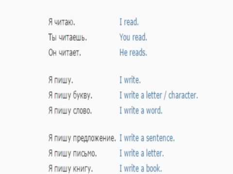 Урок английского языка 6 (Читать и писать)