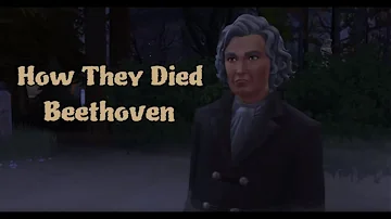 Who was with Beethoven when he died?