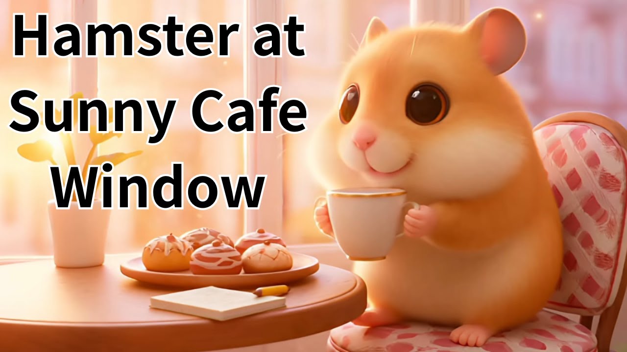 Hamster at Sunny Cafe Window , Chill R&B for Work & Study
