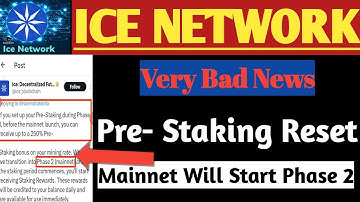 Ice Network Pre- Staking Big Update/ All Ice Coin Will Be Reset/ Etherium Blockchain Update/ Price /
