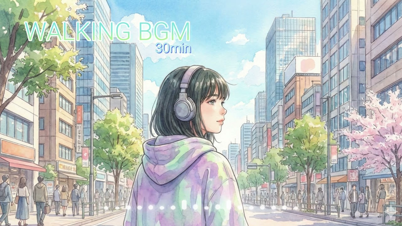 【ウォーキングBGM 30分】気分が上がる☀️明るい洋楽プレイリスト｜作業用にも🎧