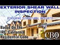 Exterior Shear Wall Inspection