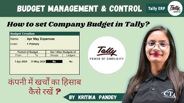 Tally ERP.9 Part-43 | Budget Management & Control | How to Set company Budget in Tally? | CTA