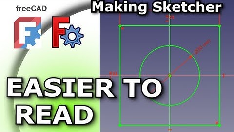 FreeCAD Grotere, Dikkere Sketcher Geometrie | Gemakkelijker te Lezen | V 1 / v0.22 en 0.21