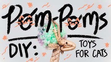 POM POM ! DIY easy toy cat tutorial. Super cute and fun !