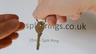25mm Split Key Rings, how it works