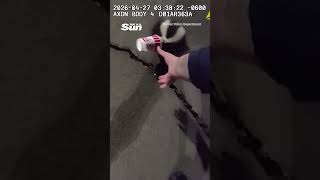 Cop Saves Skunk With Cup Stuck On Head