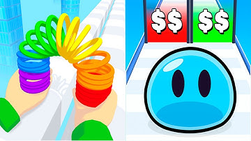 Toy Spring 3D VS Slime Run Race - All Levels SpeedRun Gameplay Android iOS Ep1