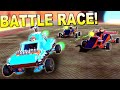 Battle Cart Racing!  The Way Racing Should Be In This Game! - Trailmakers Multiplayer